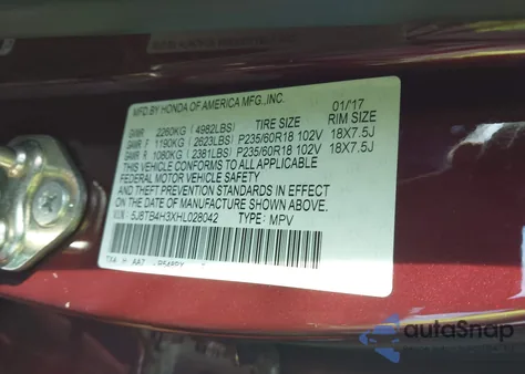 2017 Acura Rdx Acurawatch Plus Package из США, поврежденный, VIN 5J8TB4H3XHL028042